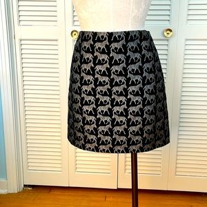 J Crew zebra print skirt, size 6